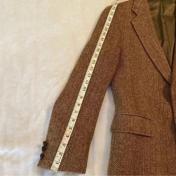 Vintage Adam’s Row Harris Tweed Wool Blazer Jacket Sports Coat Size 42R - Picture 13 of 13